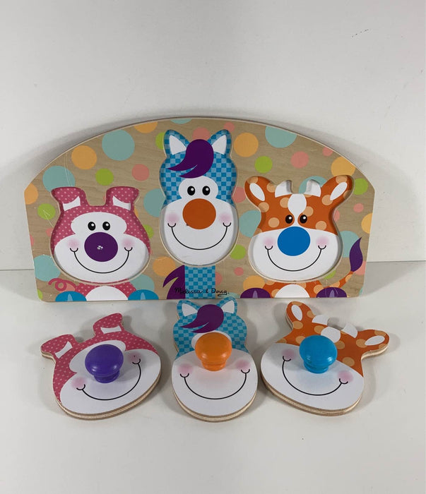 secondhand Melissa & Doug Jumbo Knob Puzzle