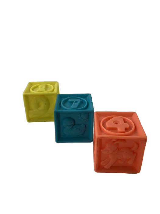 secondhand B. toys One Two Squeeze Blocks