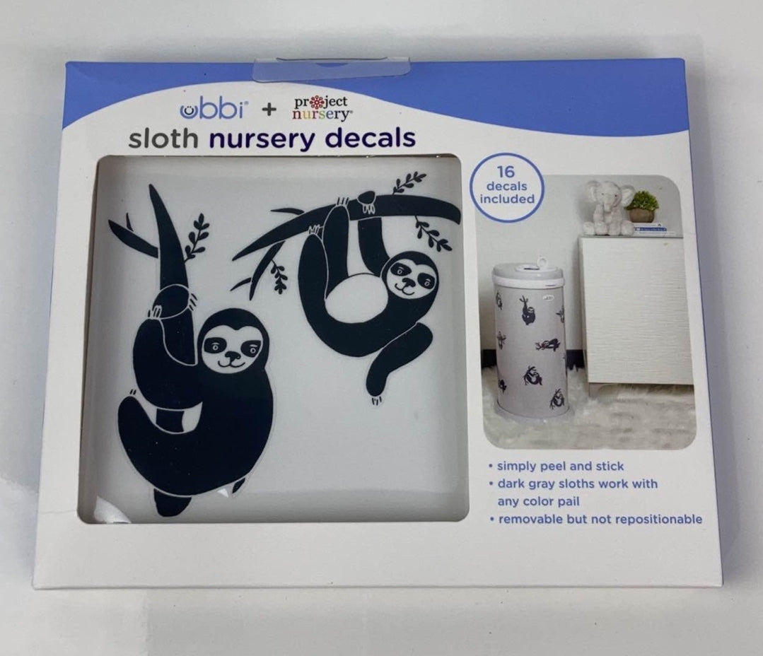 Ubbi Diaper Pail Decals, Sloth — GoodBuy Gear