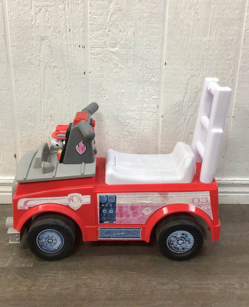 secondhand PAW Patrol Marshall Fire Truck Ride On Push Toy