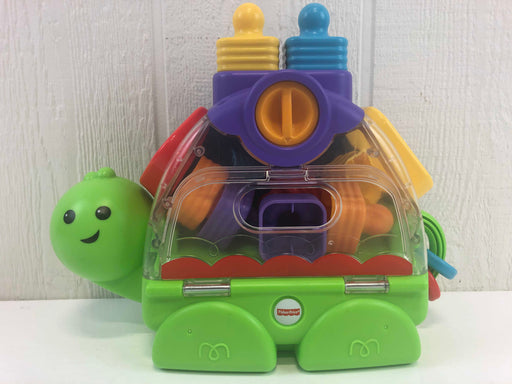 used Fisher Price Little Stackers Sort 'n Spill Turtle