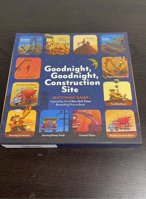 used Chronicle Books Goodnight Construction Site Matching Game