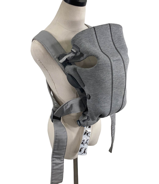 secondhand BabyBjorn Baby Carrier Mini, Light Gray 3D Jersey