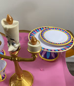 used Disney Beauty & The Beast “Be Our Guest” Singing Tea Cart Playset