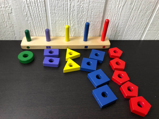 secondhand Melissa & Doug Stack & Sort Board