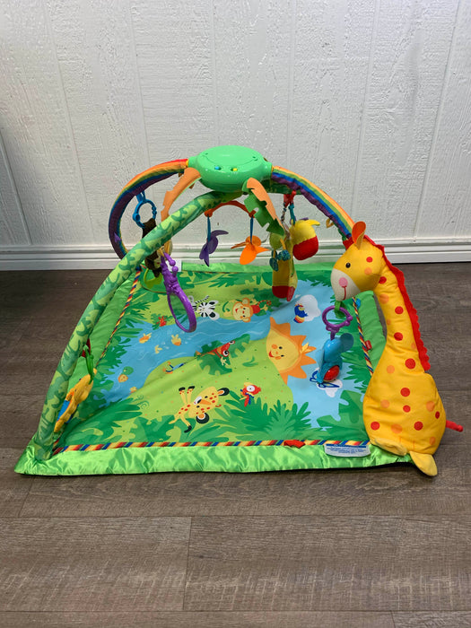 secondhand Fisher Price Rainforest Melodies and Lights Deluxe Gym