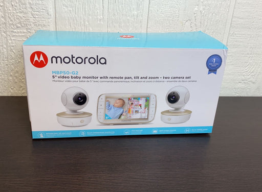 used Motorola MBP50-G2 5" Video Baby Monitor with Two Cameras