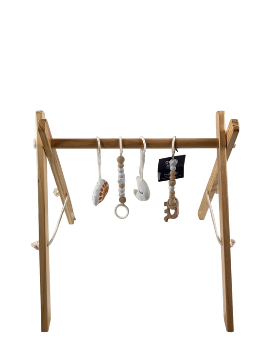 used Poppyseed Play Wooden Baby Gym