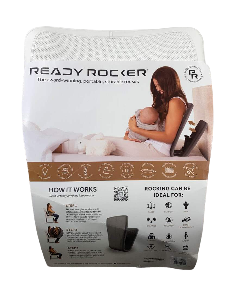 Ready Rocker Portable Rocker, Modern, Cloud Faux Leather