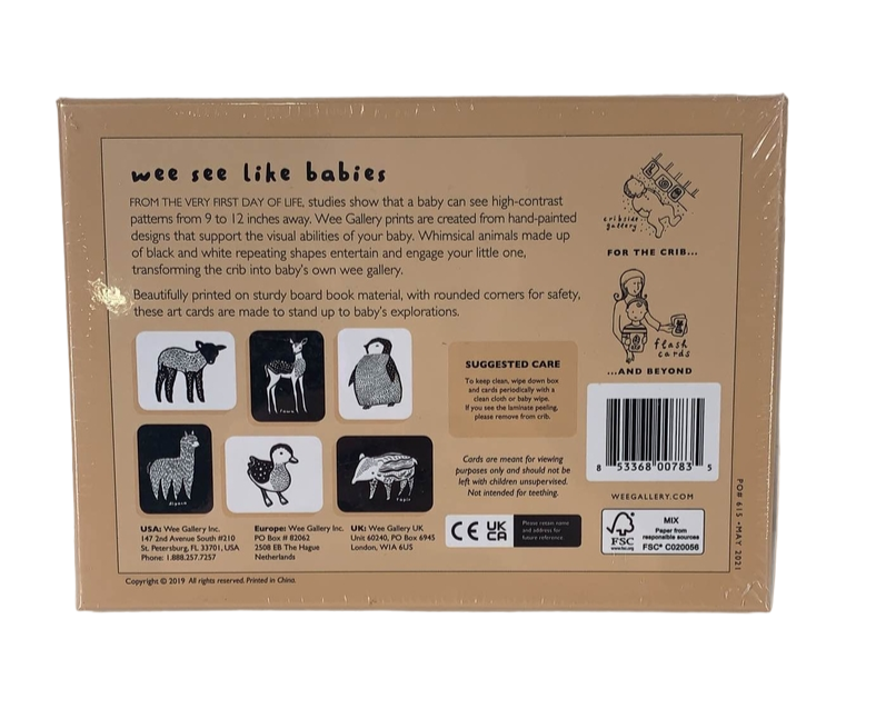 Shop Wee Gallery Art Cards, Baby Animals at GoodBuy Gear