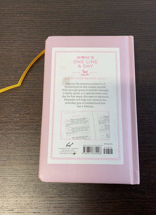 secondhand Chronicle Books Mom’s One Line A Day