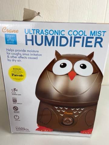 secondhand Crane Filter-Free Cool Mist Humidifier For Kids, Owl