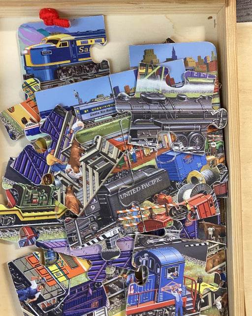 secondhand T.S. Shure Jumbo Wooden Puzzles, Train