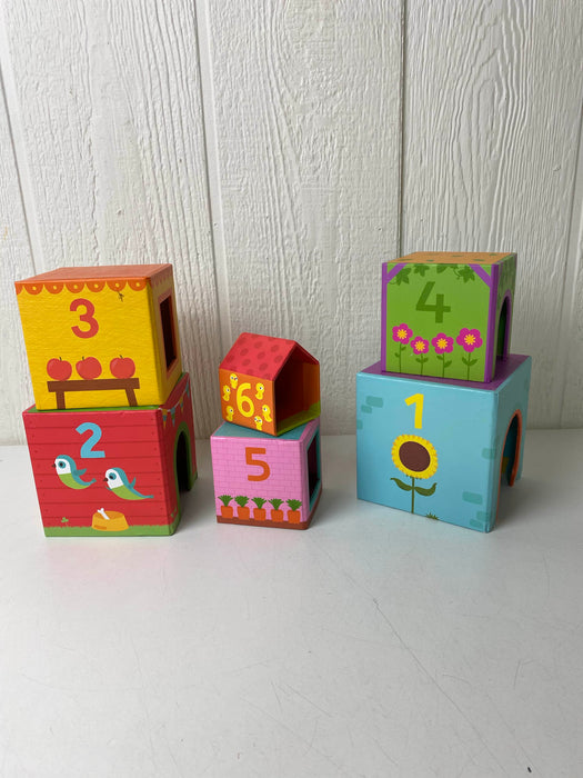 Shop DJECO Topanifarm Stacking Cube Set at GoodBuy Gear