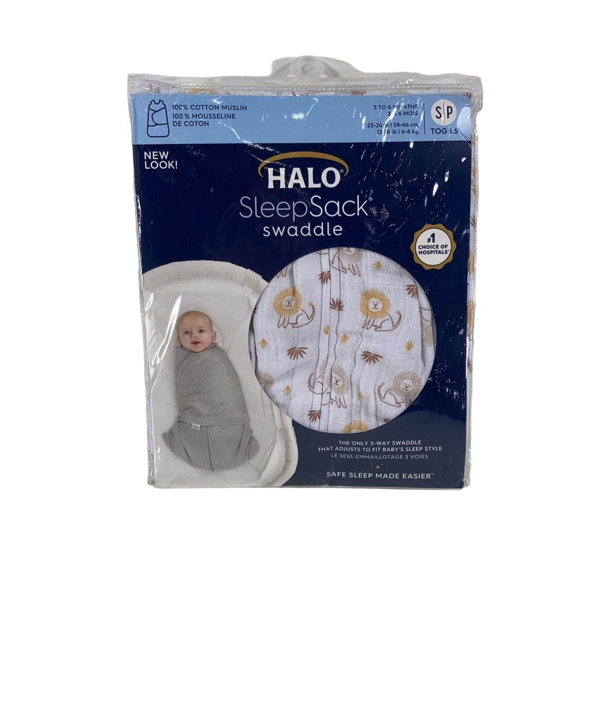 Halo SleepSack Swaddle, S, Lions Print