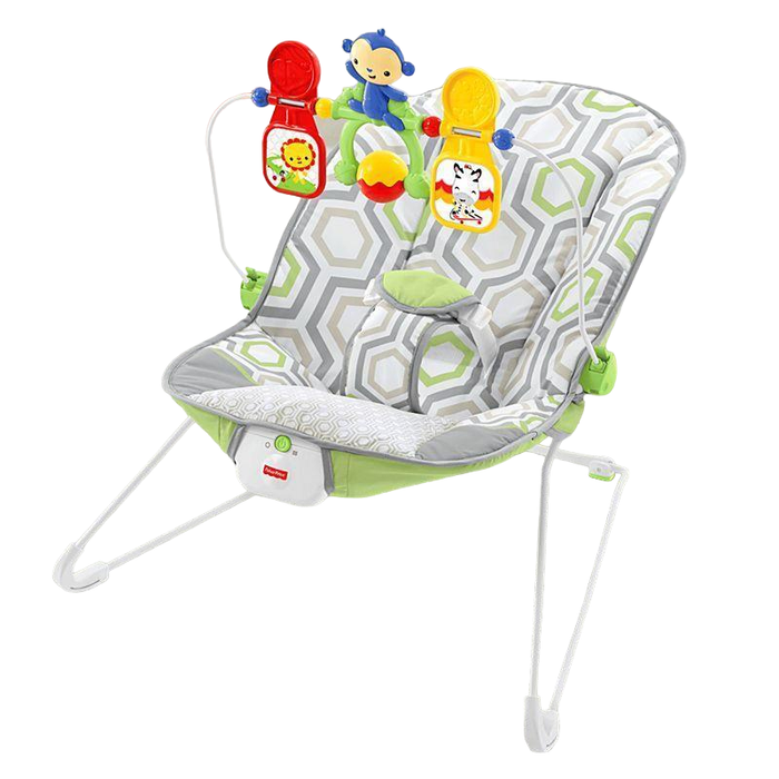 used Fisher Price Baby Bouncer, Geo Meadow