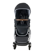 secondhand Mockingbird Single to Double Stroller, 2022, Silver with Penny Leather, Watercolor Drops, Black