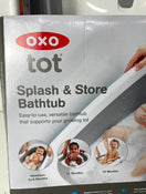 secondhand OXO Tot Splash & Store Baby Bathtub