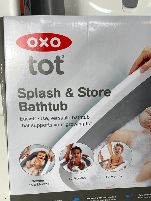 secondhand OXO Tot Splash & Store Baby Bathtub