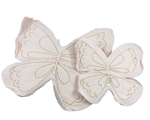 secondhand Pottery Barn Kids Linen Fabric Butterflies