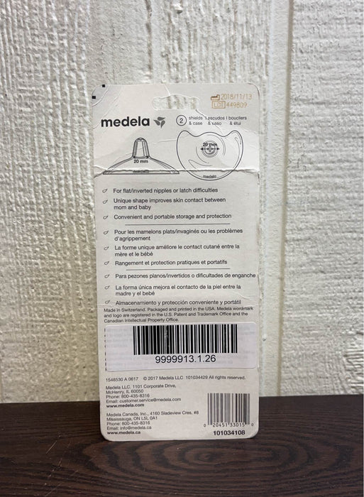 secondhand Medela Contact Nipple Shields and Case