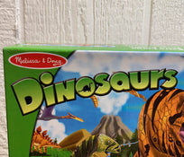 secondhand Melissa & Doug Floor Puzzle, Land of Dinosaurs