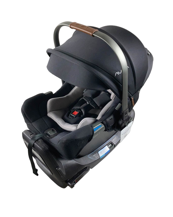 used Nuna PIPA rx Infant Car Seat with RELX Base, Caviar, 2021