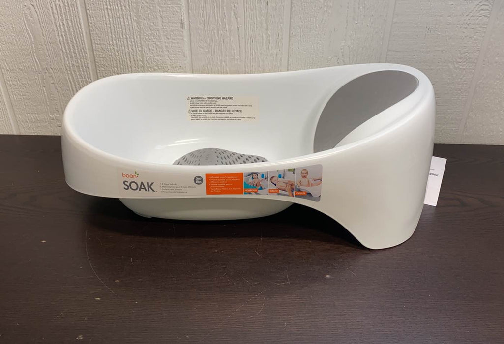 Shop Boon Soak 3-Stage Bathtub, Grey at GoodBuy Gear