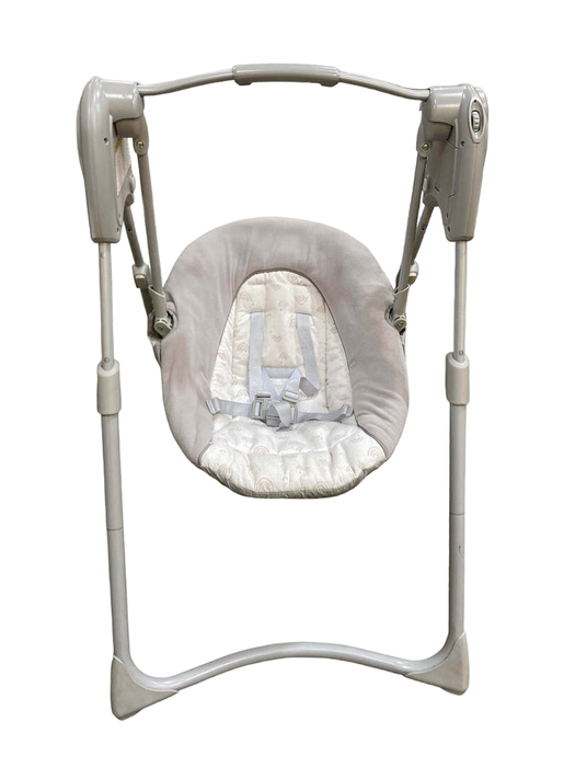 used Graco Slim Spaces Compact Baby Swing, Reign