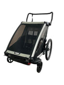 used Thule Chariot Lite Bike Trailer Stroller 2 Seat, 2021, Agave-Black