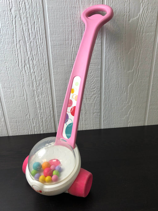 used Fisher Price Corn Popper Push Toy, Pink