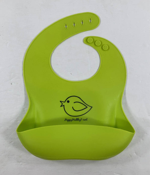 secondhand Happy Healthy Parent Silicone Bibs, Set Of 2