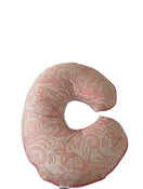 secondhand Boppy Nursing and Infant Support Pillow, Pink with white flowers.