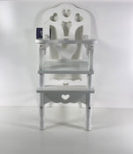 used Melissa & Doug White Wooden Doll High Chair