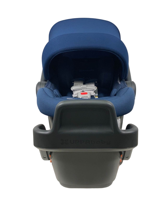 secondhand UPPAbaby MESA MAX Infant Car Seat and Base, DualTech Noa Navy, 2022