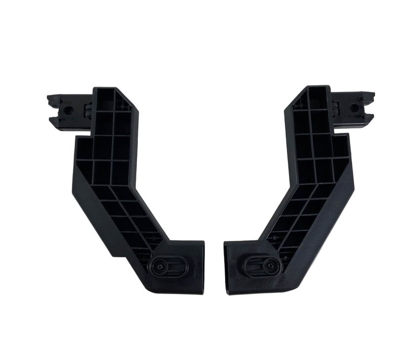 Shop Mockingbird 2nd Seat Kit with Extendable Canopy, Black, Windowpane, Silver With Black Leather at GoodBuy Gear