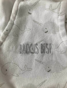 Shop Halo Cotton Sleepsack, white with gray narwhals , S at GoodBuy Gear