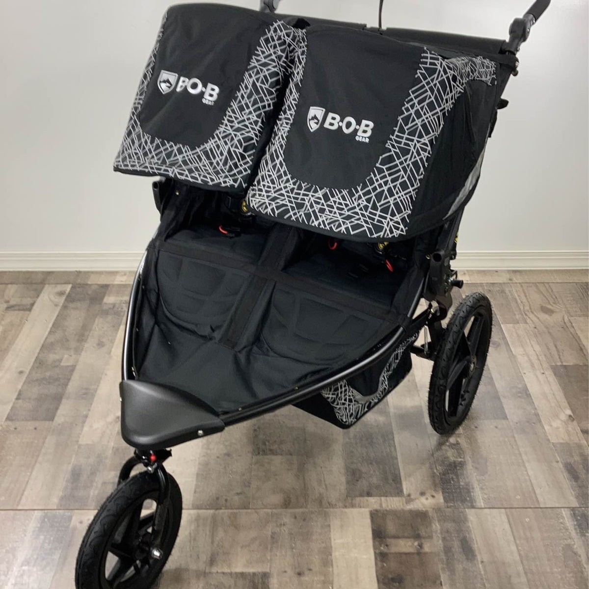 bob 2020 double stroller BOB Revolution Flex 3.0 Duallie Stroller, Lunar Black, 2020
