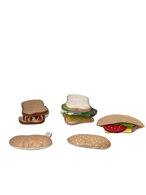 used Melissa & Doug Felt Play Food Sandwich Set