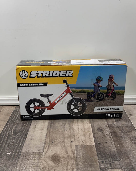 used Strider Balance Bike 12 Classic, Red