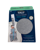 Shop Halo Ideal Temp Swaddle, Medium, Grey/Aqua at GoodBuy Gear