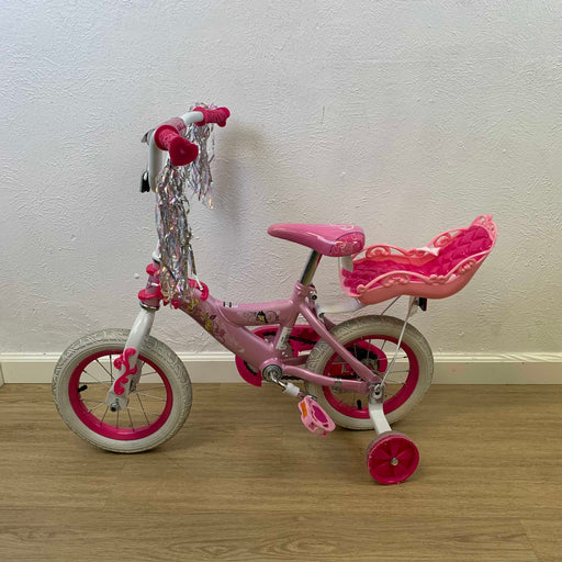 used Huffy Disney Princess Girls' 12" Bike with Doll Carrier