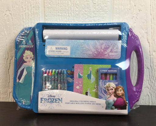 used Disney Frozen Portable Rolling Paper Art Desk