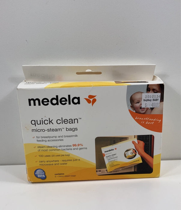 Shop Medela Quick Clean Micro Steam Bags, Box of 5 at GoodBuy Gear