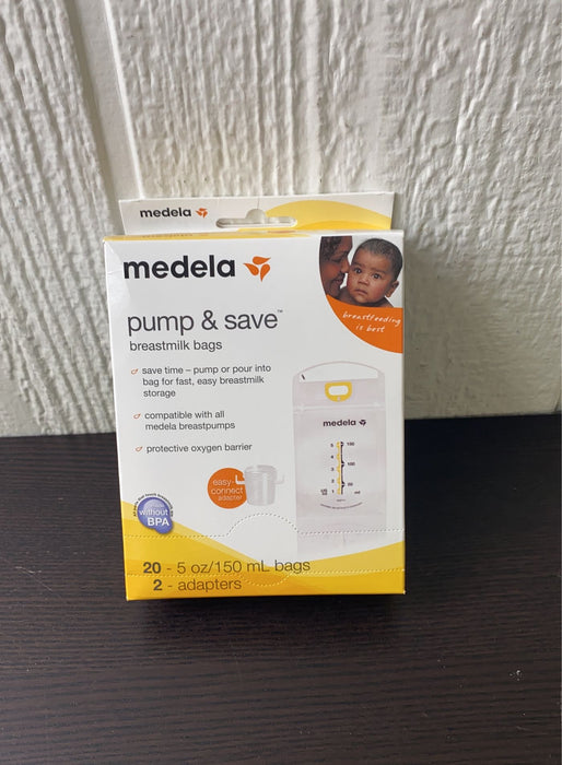 used Medela Pump And Save Breastmilk Bags