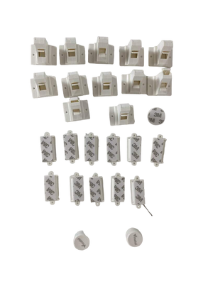 20 Pack Magnetic Cabinet Locks Baby Proofing - Vmaisi Children Proof  Cupboard Drawers Latches - Adhesive Easy Installation