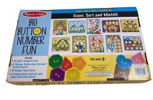 secondhand Melissa & Doug Big Button Number Fun