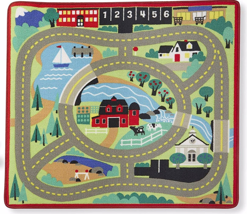 Melissa & Doug Round the Town Road Rug