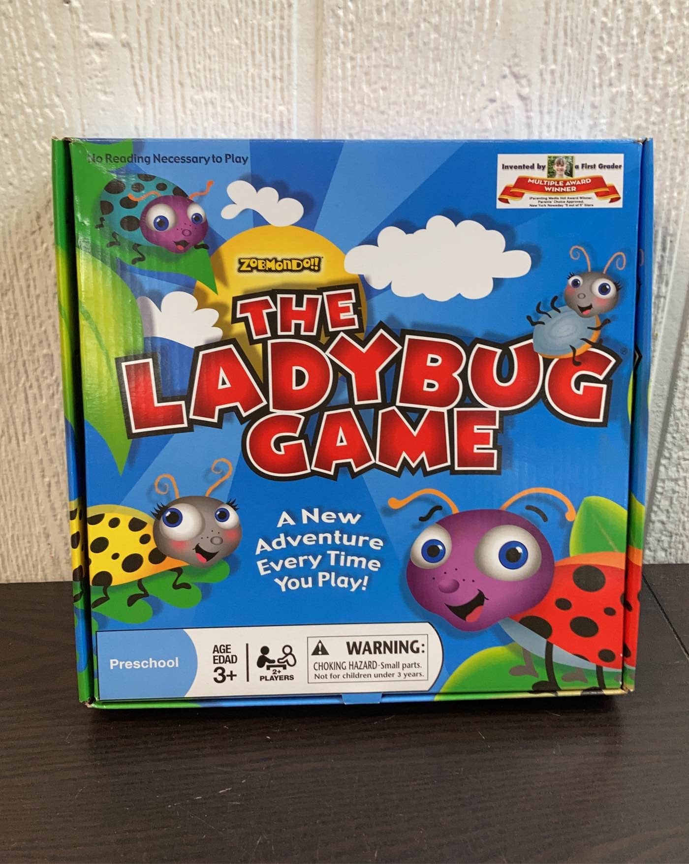 The Ladybug Game by Zobmondo!! Great first board game for girls and boys,  award-winning educational game, for ages 3 and up 