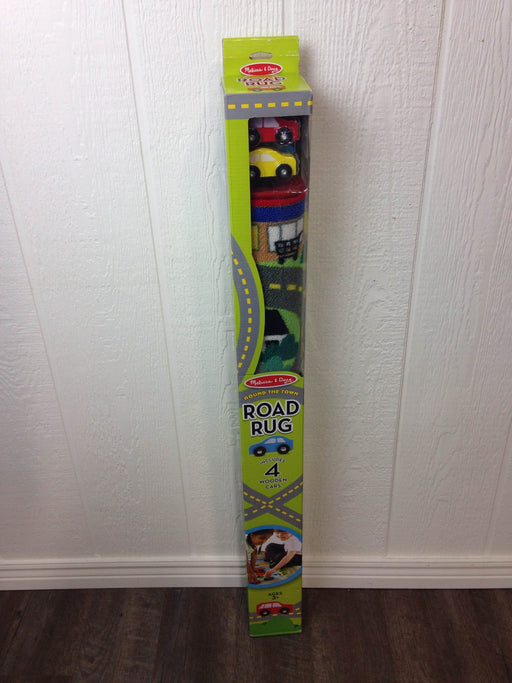 used Melissa & Doug Round The Town Road Rug & Car Set